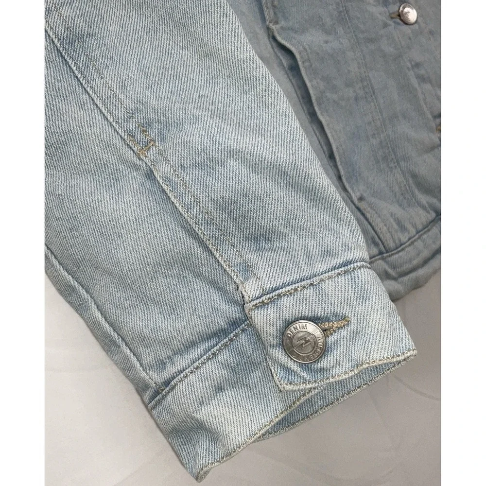 NWT Men Monte Carlo Polo & Jockey‎ Club Sherpa Lined Denim Trucker Jacket Medium